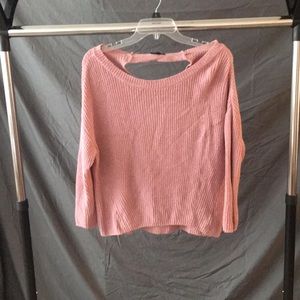 Open-back Express Sweater